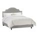 Red Barrel Studio® Armington Upholstered Low Profile Standard Bed Metal in Gray/Brown | 54 H x 41 W x 78 D in | Wayfair