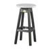 Ebern Designs Alsfeld 29.75" Patio Bar Stool Plastic in Gray | 29.75 H x 15 W x 15 D in | Wayfair 22DC48165CCF42D7AA7AEE28E138FA2E