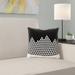 Latitude Run® Avicia Throw Pillow Polyester/Polyfill blend in Black | 14 H x 14 W x 3 D in | Wayfair 166F93029959407AA68E5493C438C51D