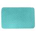 Latitude Run® Avicia Katelyn Elizabeth Lattice Rectangle Non-Slip Bath Rug Memory Foam in Green | 17" W x 24" L | Wayfair