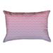 Latitude Run® Avicia Art Deco Lumbar Pillow Leather/Suede in Pink/Blue | 14 H x 20 W in | Wayfair EE3EC7EF2EA444D6BCE4BFD603781358