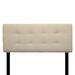 Winston Porter Allande Panel Headboard Upholstered/Polyester in Black/Brown | 56 H x 63 W x 2 D in | Wayfair ALI8QArcadiaNat