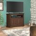 Foundry Select Rafeef Solid Wood Corner TV Stand for TVs up to 43" Wood in Green | 27 H in | Wayfair 1B7CB4BE23F041DB90642F3A79E681C6