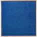 Symple Stuff Stillwell Wall Mounted Bulletin Board Wood/Fabric in Blue/Brown | 48 H x 48 W x 0.5 D in | Wayfair OF4848014