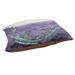 Tucker Murphy Pet™ Burkart Boat Among the Lily Pads Designer Pillow Fleece, Polyester | 7 H x 52 W x 42 D in | Wayfair