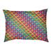 Tucker Murphy Pet™ Campion Rainbow Scales Cat Bed Designer Pillow Fleece, Polyester in Brown | 14 H x 32.5 W x 42.5 D in | Wayfair
