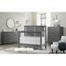 OxfordBaby Holland 4 in 1 Convertible Baby Crib Acrylic, Green Guard Gold Certified Wood/Acrylic in Gray | 49 H x 33.5 W in | Wayfair 10511530