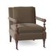 Armchair - Fairfield Chair Leslie 31.5" Wide Slipcovered Armchair Polyester/Other Performance Fabrics in Gray/Brown | Wayfair