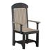 Ebern Designs Lintgen Captain Bar Height Patio Dining Chair Plastic/Resin in Black | 56 H x 24 W x 21.5 D in | Wayfair