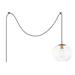 Hudson Valley Margot 1 Light Pendant, Glass in Yellow | 10.5 H x 12.25 W x 12.25 D in | Wayfair HL270701L-AGB