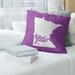 East Urban Home Minnesota Pillow Polyester/Polyfill/Cotton Blend in Indigo | 14 H x 14 W x 3 D in | Wayfair 803ACF4E2D98487BA986267436E5204B