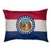 Tucker Murphy Pet™ Burien Missouri Flag Designer Pillow Fleece, Polyester in Red | 17 H x 52 W x 42 D in | Wayfair 7464A860D7C44567ADDAD4A8885F42C2