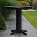 Red Barrel Studio® Nettie Plastic Bar Outdoor Table Plastic in Black | 42 H x 33 W x 33 D in | Wayfair 2E655D1D880E4F5595B9E2FFCC406C76
