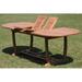 Rosecliff Heights Kevon Oval 8 - Person Teak Outdoor Dining Set Wood/Metal in Brown | 30.5 H x 82 W x 40 D in | Wayfair