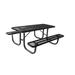 Latitude Run® Outdoor Picnic Table Metal in Black | 30 H x 72 W x 70 D in | Wayfair D2D1D11D1D214299A3D78758B360CD65