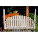 Symple Stuff Weisman Porch Swing Wood/Solid Wood in Brown/Gray | 47 H x 71 W x 38 D in | Wayfair CF75