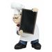 Winston Porter Turberville French Bistro Master Head Chef Jean Figurine Resin in Black | 10.75 H x 7.5 W x 5.5 D in | Wayfair