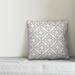 House of Hampton® Kimbrell Geo Quatrefoil Pillow Cover & Insert Polyester in Gray | 20 H x 20 W x 1.5 D in | Wayfair