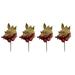 The Holiday Aisle® Glitter Leaves Pick for Christmas Decorations Wedding Home Décor, Holiday Bush, Floral Arrangement | 9 H x 4 W x 2 D in | Wayfair