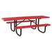 Tucker Murphy Pet™ Outdoor Picnic Table Metal in Red/Black | 30 H x 96 W x 70 D in | Wayfair 8A629504AA88436FBAFBDEE50B224C8E