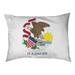 Tucker Murphy Pet™ Burien Illinois Flag Designer Pillow Fleece, Polyester | 14 H x 42.5 W x 32.5 D in | Wayfair 5804E64E55624A3A836EC1202876BDEA