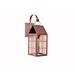 Union Rustic Camille 1-Light Outdoor Wall Lantern Metal in Brown | 16.75 H x 5.75 W x 8.75 D in | Wayfair 5928FAB98ECF4D2EA519501766AE71C3