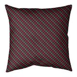 Latitude Run® Avicia Stripe Geometric Square Pillow Cover Polyester/Polyfill in Red | 16 H x 3 D in | Wayfair F8870305BEFF46AE8F94BFE9C5F3221E