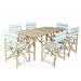 Bay Isle Home™ Collin 7 Piece Solid Wood Dining Set Wood in Brown | 29.5 H in | Wayfair 1948E0A5FABE483F9F188778ACC20B36