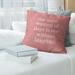 East Urban Home Stay Hungry Quote Linen Pillow Cover Linen in Red/White | 18 H x 18 W x 0.5 D in | Wayfair 365107B27E814CED9FD5E541726BF3BF