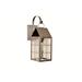 Union Rustic Camille 1-Light Outdoor Wall Lantern Metal in Brown | 16.75 H x 5.75 W x 8.75 D in | Wayfair 2185FED985DB4A2DB75217A1ABFF39D7