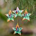 The Holiday Aisle® 4 Piece Sunset Butterfly Holiday Shaped Ornament Set Wood in Brown/Green | 2.4 H x 2.6 W x 0.5 D in | Wayfair