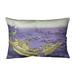 East Urban Home Katsushika Hokusai Boat Among the Lily Pads Lumbar Pillow Polyester/Polyfill blend in Yellow | 14 H x 20 W x 3 D in | Wayfair