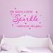 Harriet Bee Ashwin She Leaves a Little Sparkle Wherever She Goes Wall Decal Vinyl/Plastic | 9 H x 14 W x 0.01 D in | Wayfair