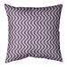 Latitude Run® Avicia Wavy Stripe Indoor/Outdoor Throw Pillow Polyester/Polyfill blend in Indigo | 20 H x 20 W x 3 D in | Wayfair