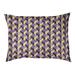 Tucker Murphy Pet™ Chen Skyscrapers Pattern Outdoor Dog Pillow Polyester in Yellow/Indigo | 7 H x 50 W x 15.25 D in | Wayfair