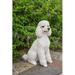 Hi-Line Gift Ltd. Poodle Sitting Statue in White | 19 H x 9 W x 15.5 D in | Wayfair 87804