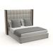 Wade Logan® Grasser Tufted Solid Wood & Low Profile Standard Bed Wood & /Upholstered/Revolution Performance Fabrics® in Gray | Wayfair