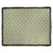 Ebern Designs Leffel Chevrons Woven Cotton Blanket Cotton in Green | 60 H x 50 W in | Wayfair C8AFC2EA60C2404D8C0F10C83107B0D3