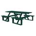 Rosecliff Heights Westbrook Outdoor Picnic Table Wood/Plastic in Green | 94 W x 74 D in | Wayfair 7D0E65210423436198DFAD5C11FE7C1D