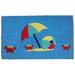 Highland Dunes Gifford Crab's Beach 30 in. x 18 in. Non-Slip Outdoor Door Mat Coir | Wayfair 552PVCF