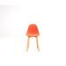 Inbox Zero Adairis 18" W Fabric Seat Waiting Room Chair Wood/Metal in Red/Orange | 32 H x 18 W x 22 D in | Wayfair D626FD11F2C74074A193426916F31DF2