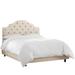 Charlton Home® Hafer Standard Bed Upholstered/Metal/Linen | 54 H x 78 W x 83 D in | Wayfair F0A0FB9F6FE94267AC91F5F1A5A34A76