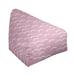 East Urban Home Standard Bean Bag Chair & Lounger Polyester/Fade Resistant/Scratch/Tear Resistant in Pink/Indigo | 42 H x 42 W x 29 D in | Wayfair