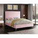 Mercer41 Lavaca Platform Bed Upholstered/Velvet, Metal in Pink | 52 H x 59.5 W x 82 D in | Wayfair FFA3678E72A848A286D02A2C25678C59