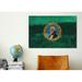 Winston Porter Flags Washington Mount Olympus Graphic Art on Wrapped Canvas in Green | 18 H x 26 W x 0.75 D in | Wayfair