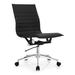 Orren Ellis Lindholm Modern Contemperary Slim Sleek Conference Chair Office Ribbed Armless For Home Upholstered in Black | Wayfair