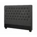 Ivy Bronx Torrington Panel Headboard Upholstered/Polyester in Gray/Black | 53 H x 80.5 W x 6.5 D in | Wayfair 6214F70F11E6482E9CFB21018219E933