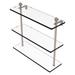 Red Barrel Studio® Morosini 3 Piece Glass/Metal Tiered Shelf Glass/Metal in Gray/Black | 15 H x 16 W x 5 D in | Wayfair MA-5/16-PEW