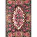 Green/Orange 48 W in Indoor Area Rug - Bloomsbury Market Cambarville Traditional Pink/Orange/Green Area Rug Polyester/Wool | Wayfair