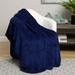 Latitude Run® Kirsti Microplush Blanket Polyester in Blue | 86 W in | Wayfair PT_MP_KN-Navy